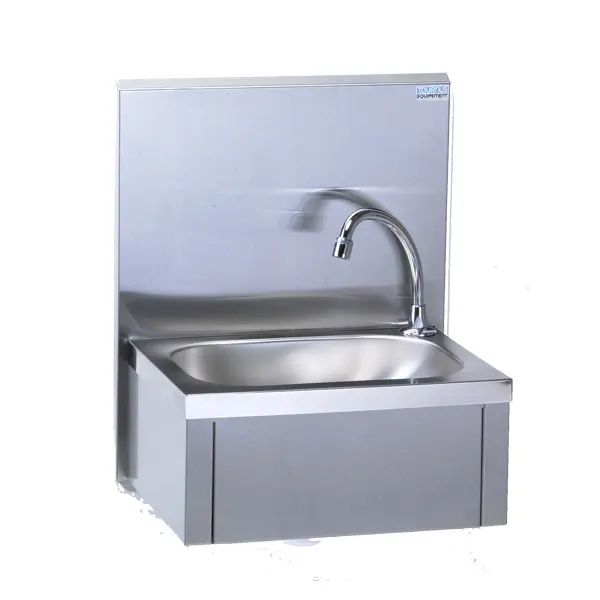Hand wash sink GC with splashback height 355 mm, without dispenser overall dimensions 440 x 335 mm height 540 mm splashback delivered disassembled 806382