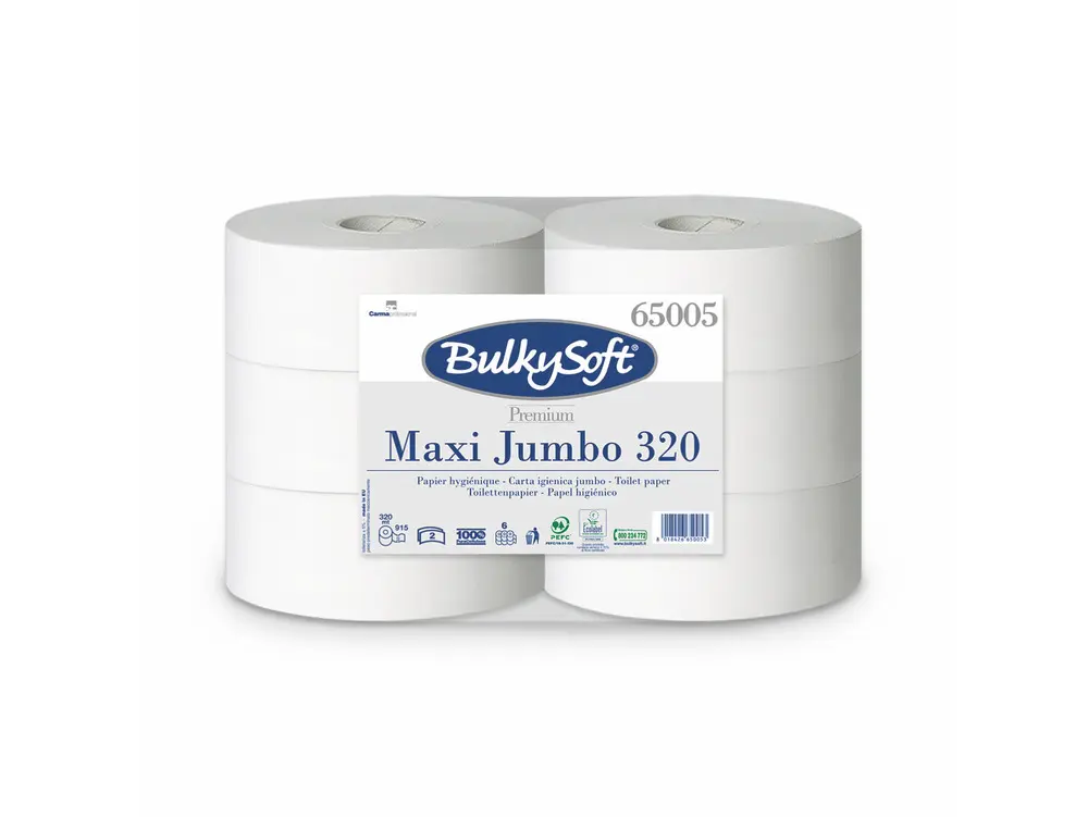 Toiletpapier Maxi-Jumbo BulkySoft 65005 2 lagen 6 rollen