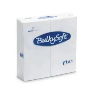 BulkySoft® Servetten Plus Wit Dubbel Punt 38x38 cm 800pcs Vouwing 1/8 32039