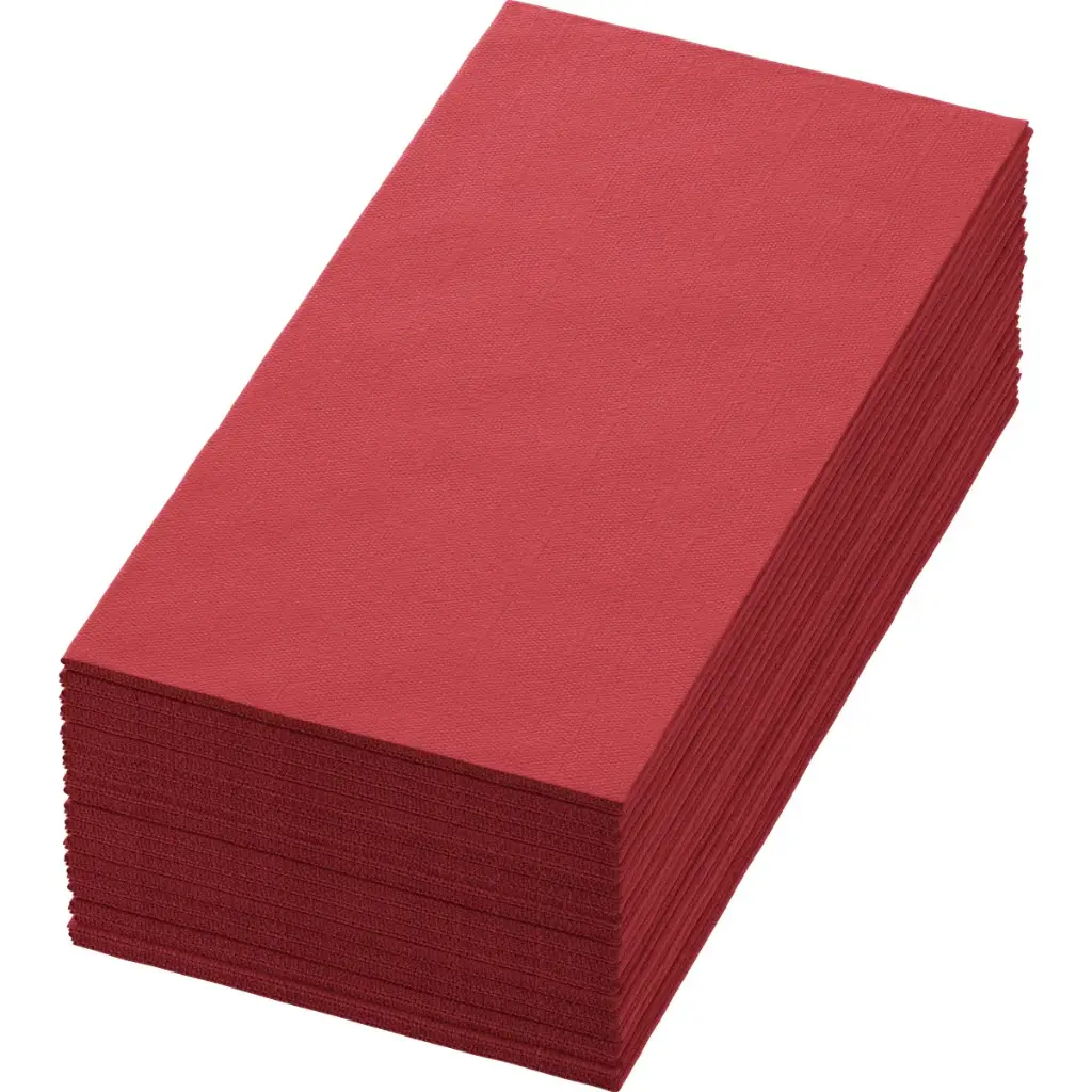 Airlaid Bio Napkins Dunisoft® 40x40 cm 1/8 Fold 360PCS Burgundy