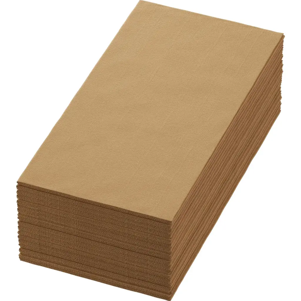 Airlaid Bio Dunisoft® 40x40 cm 1/8 Fold Napkins 360PCS Eco Brown