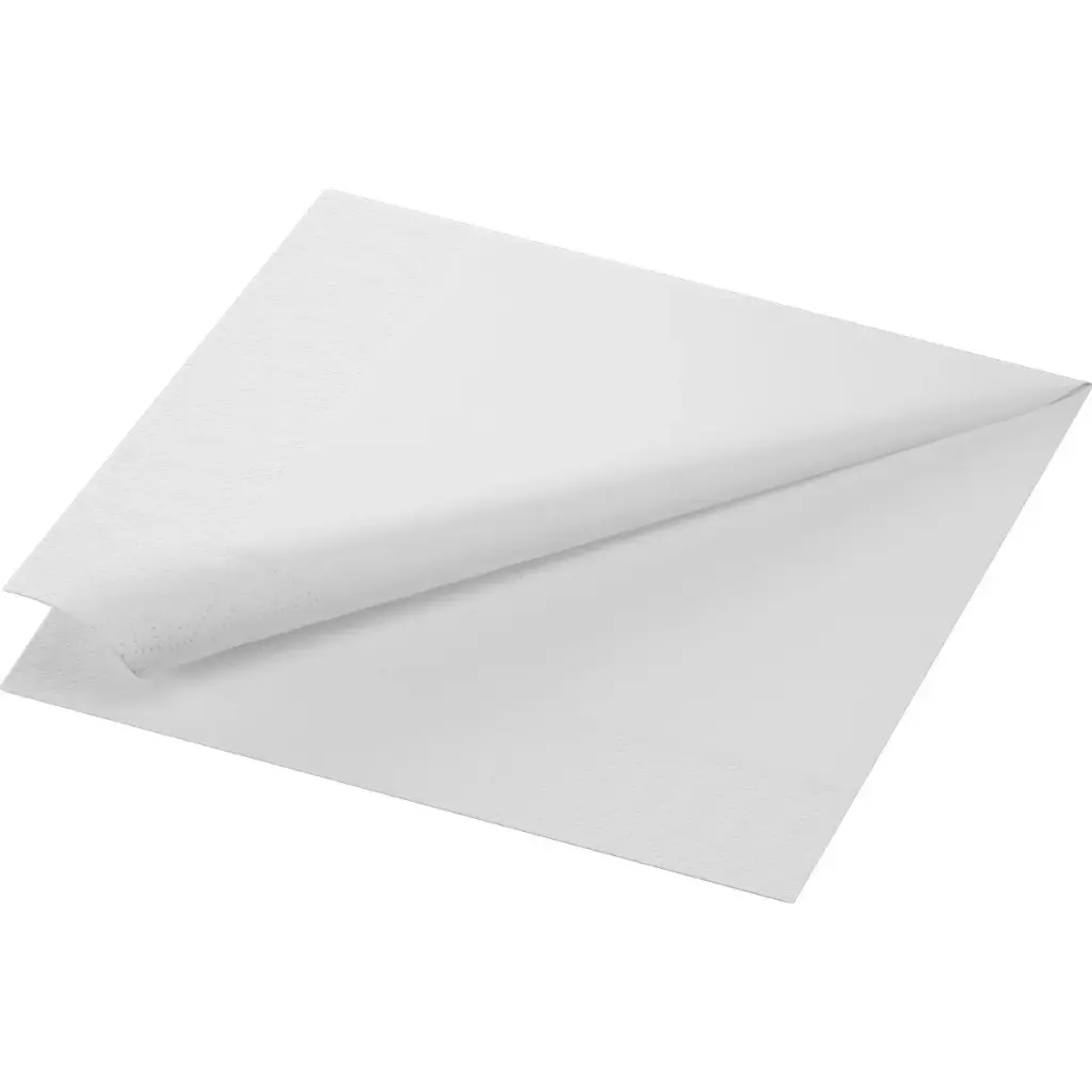 Papieren servetten 40x40 cm 3-laags 1000 stuks Wit