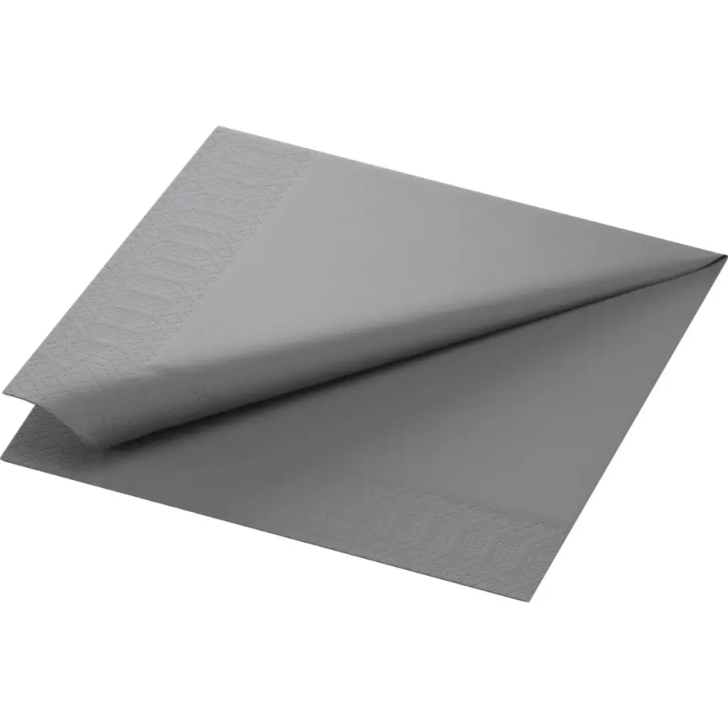 Serviettes Ouate 40x40 cm 2 Plis 1250PCS Grey Granite