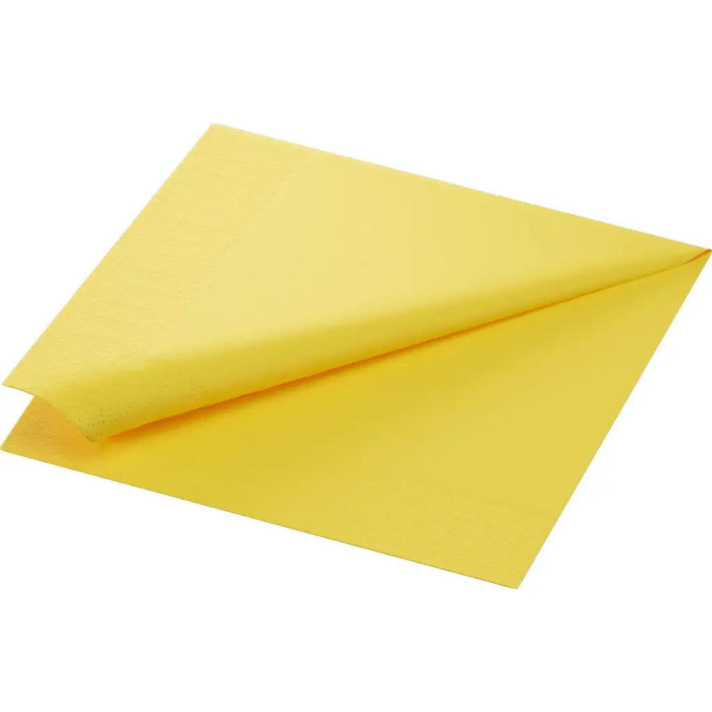 Tissue-Servietten 40x40 cm 3-lagig 1000 Stk. Jaune