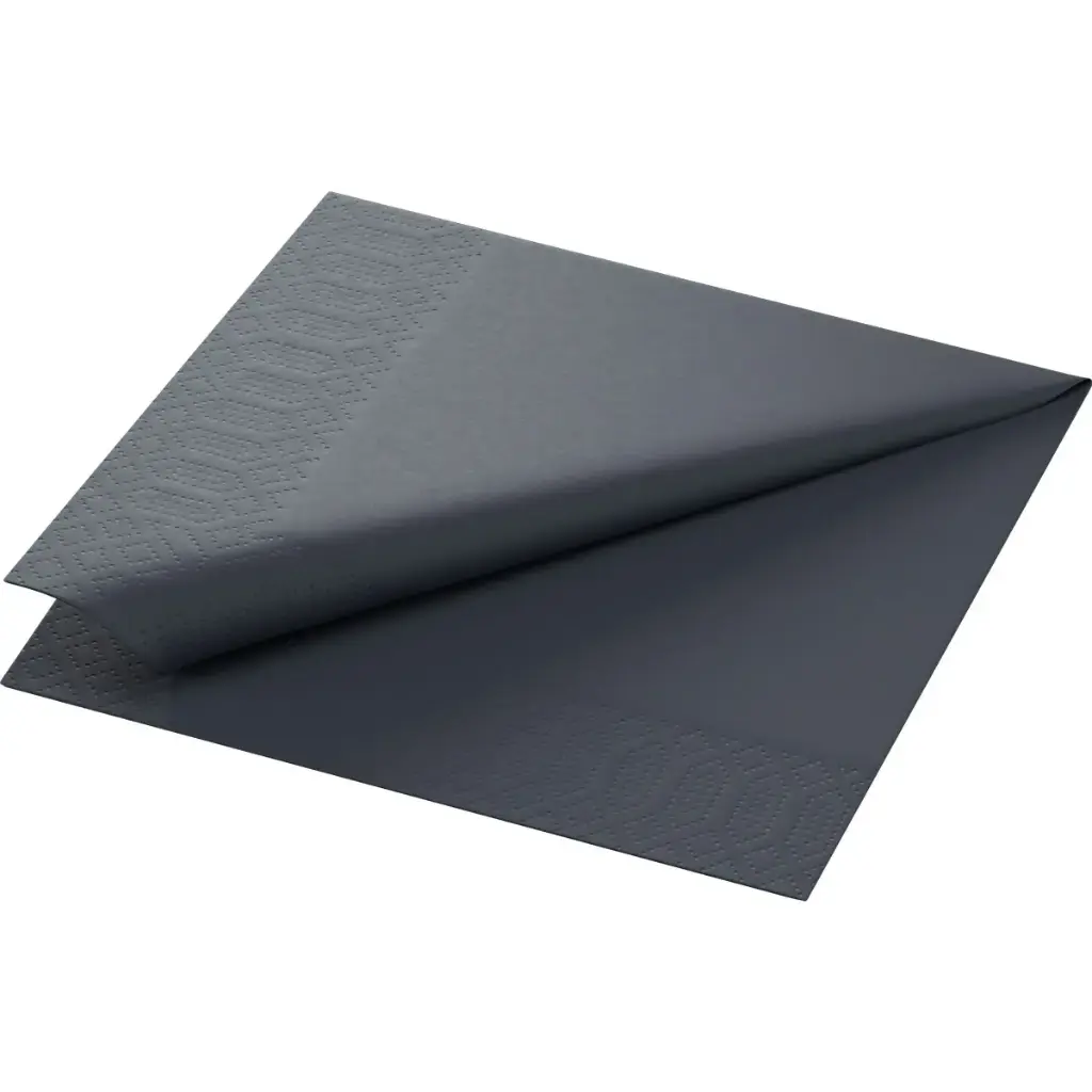 Servietten Tissue 33x33 cm 2-lagig 2000Stk Schwarz