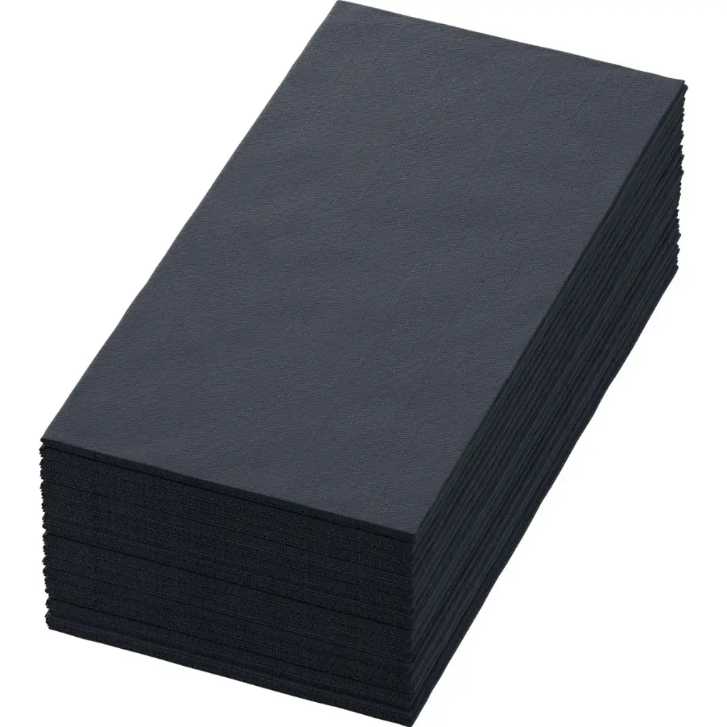 Servetten Tissue 40x40 cm 3-laags Vouwing 1/8 1250PCS Zwart