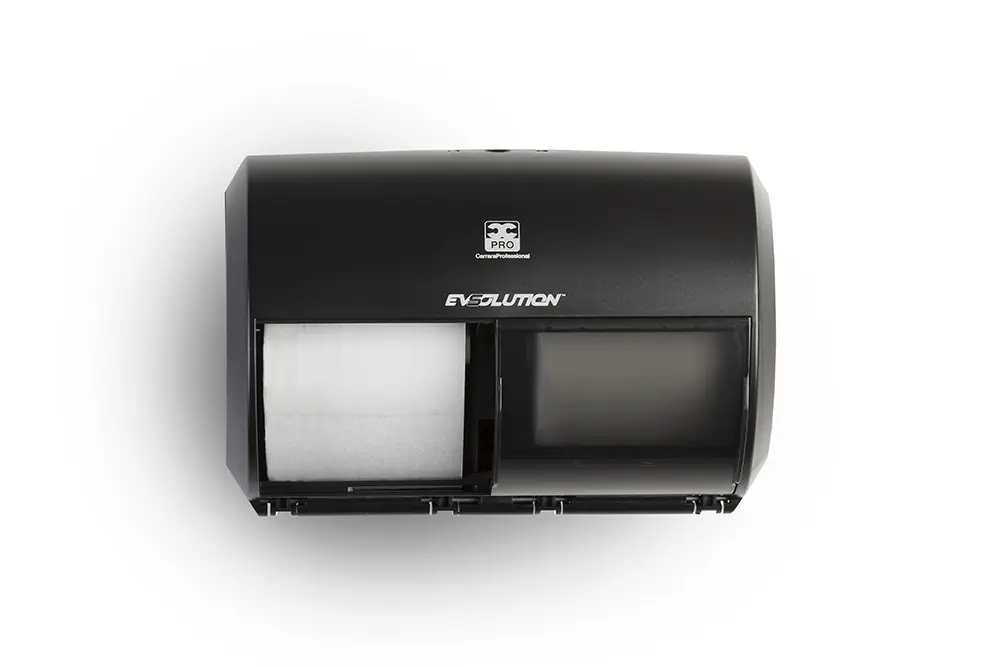 Horizontale dispenser toiletpapier BulkySoft Evsolution 2 rollen zonder spil 01376