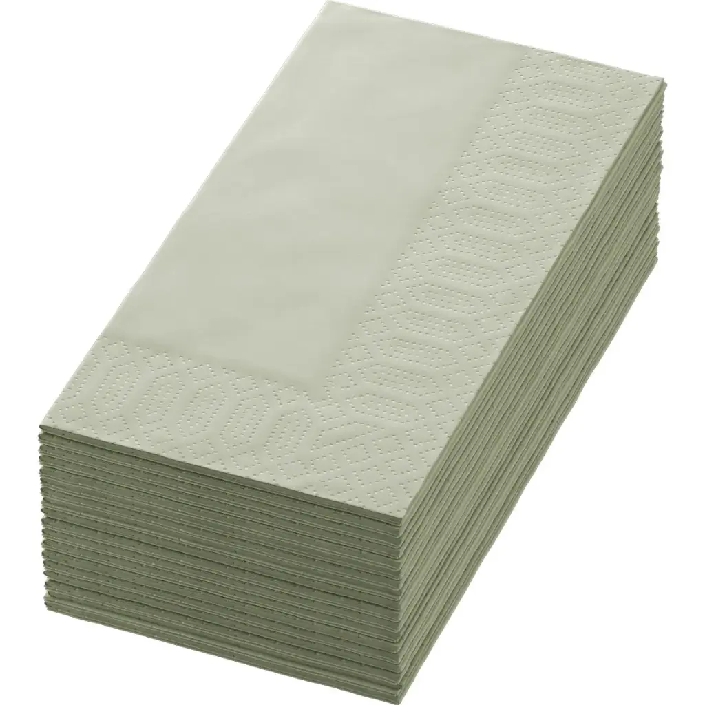 Servetten Tissue 40x40 cm 3-laags Vouwing 1/8 1250PCS Pistachio Green