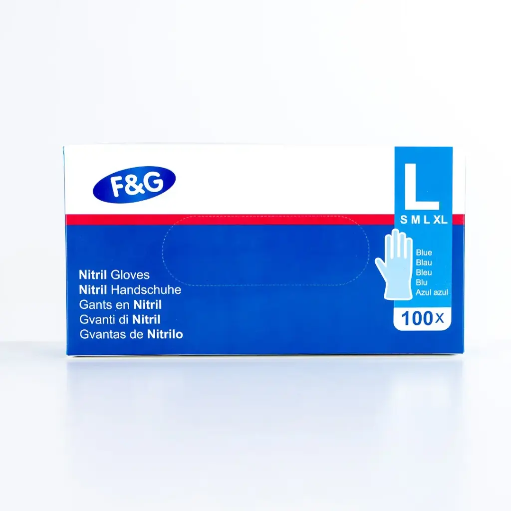 Handschuh Nitril Blau L 10 x 100er Pack