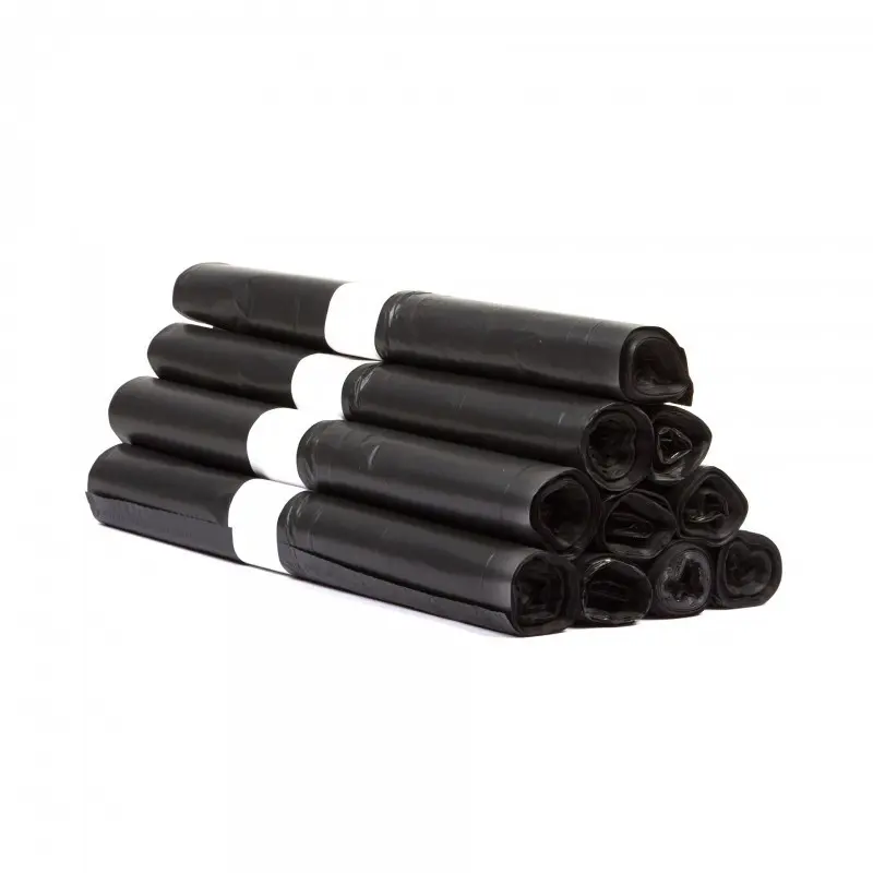 Sacs poubelle noirs 60L 60x90cm - PEBD 55 Microns - 300PCS