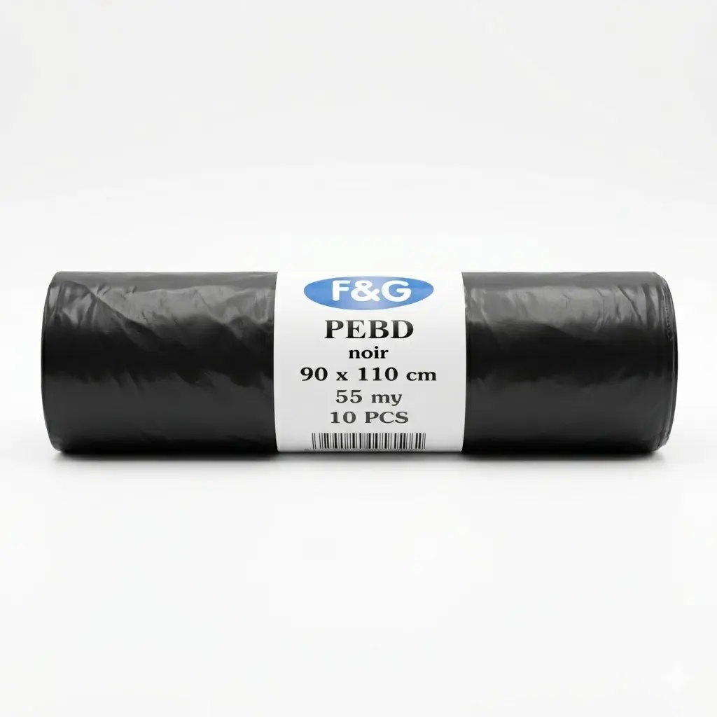 Black Refuse Sacks 150L 90X110cm LDPE - 55 Microns - 100PCS