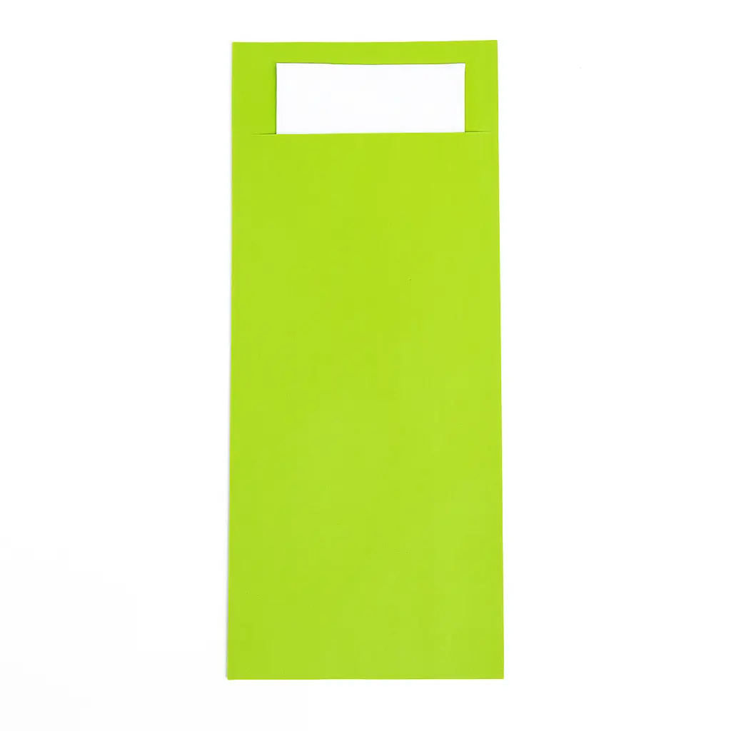 Limettenfarbene Bestecktaschen 600er