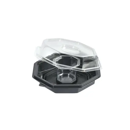 Octaview with sauce pot 410 ml Grey 1-Comp 420pcs