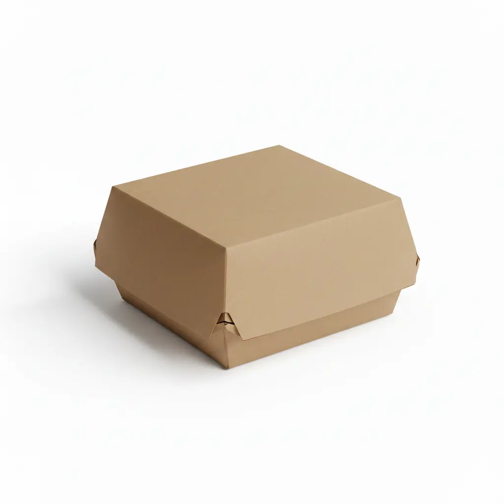 Kraft hamburger box 11.5x11.5x8cm – 100 pcs