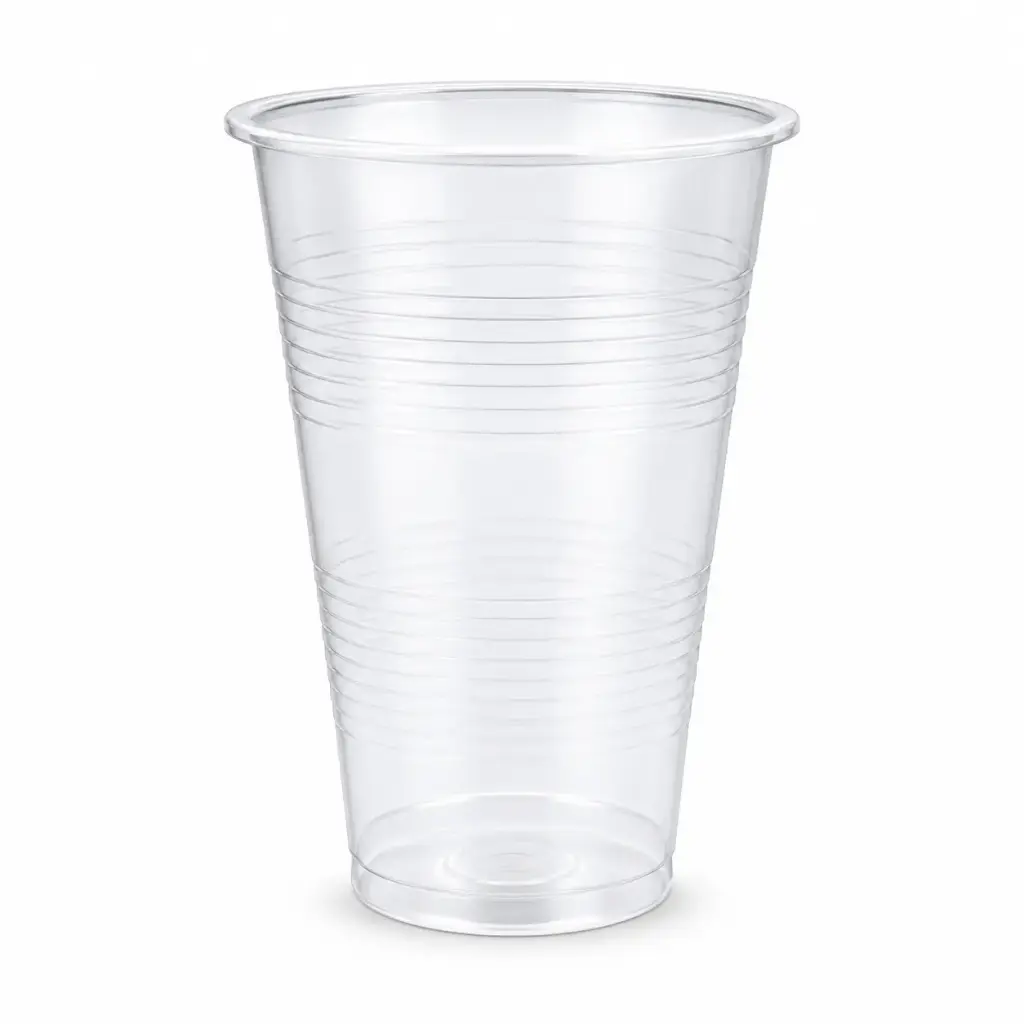 Transparante PP Kunststof Bierbeker 250/350cc — Doos van 2500 stuks