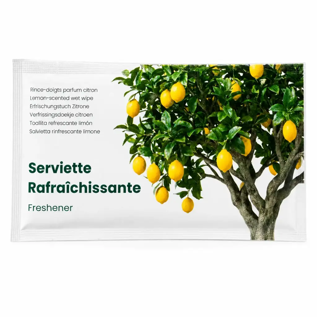 Erfrischende Fingertücher F&G Zitrone — 700 Stk